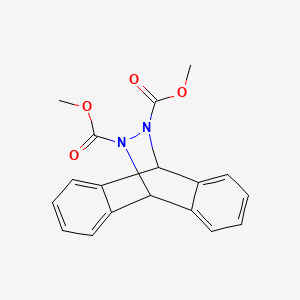 molecular formula C18H16N2O4 B12794352 Dimethyl 9,10-dihydro-9,10-biiminoanthracene-11,12-dicarboxylate CAS No. 17002-07-2