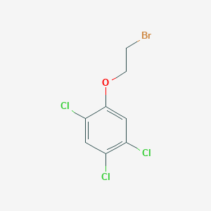 molecular formula C8H6BrCl3O B12794367 1-(2-Bromoethoxy)-2,4,5-trichlorobenzene CAS No. 6954-79-6