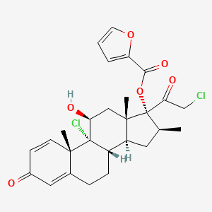 molecular formula C27H30Cl2O6 B12794371 16-epi Mometasone Furoate CAS No. 2231764-75-1