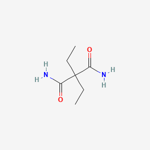 molecular formula C7H14N2O2 B12794388 2,2-Diethylpropanediamide CAS No. 29141-71-7