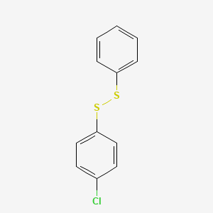 molecular formula C12H9ClS2 B12794393 1-Chloro-4-(phenyldithio)benzene CAS No. 33965-85-4