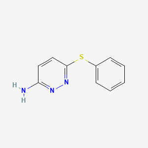 molecular formula C10H9N3S B1279446 3-氨基-6-(苯硫基)哒嗪 CAS No. 90844-35-2