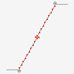 molecular formula C66H119O22P B12794471 3,6,9,12,15,18,21,24-Octaoxahexacosan-1-ol, 26-(nonylphenoxy)-, hydrogen phosphate CAS No. 66172-82-5