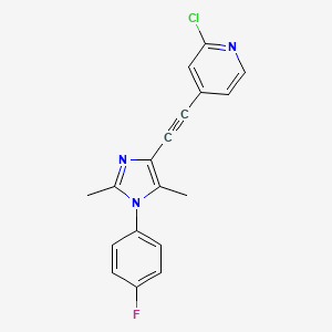 molecular formula C18H13ClFN3 B1279451 Basimglurant CAS No. 802906-73-6