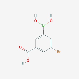 molecular formula C7H6BBrO4 B1279456 3-Borono-5-bromobenzoic acid CAS No. 913835-73-1