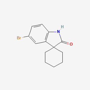 molecular formula C13H14BrNO B1279457 5'-Bromospiro[cyclohexane-1,3'-indolin]-2'-one CAS No. 304468-42-6