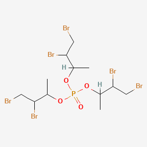 molecular formula C12H21Br6O4P B12794611 Tris(3,4-dibromo-2-butyl)phosphate CAS No. 111712-45-9
