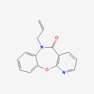 molecular formula C15H12N2O2 B12794634 6-Allyl-pyrido(2,3-b)(1,5)benzoxazepin-5(6H)-one CAS No. 134894-51-2