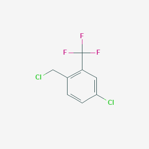 molecular formula C8H5Cl2F3 B1279477 4-Chloro-1-(chloromethyl)-2-(trifluoromethyl)benzene 