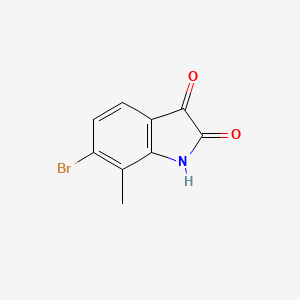 molecular formula C9H6BrNO2 B1279479 6-bromo-7-methyl-1H-indole-2,3-dione CAS No. 129833-54-1