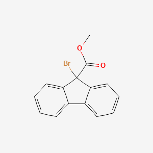 molecular formula C15H11BrO2 B12794803 Methyl 9-bromofluorene-9-carboxylate CAS No. 6328-76-3