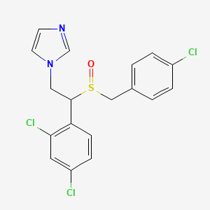 molecular formula C18H15Cl3N2OS B12794845 Sulconazole sulfoxide CAS No. 91021-82-8
