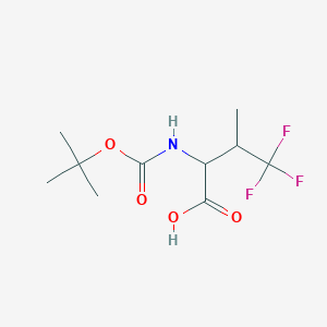 molecular formula C10H16F3NO4 B1279485 Boc-D,L-4,4,4-trifluorovaline CAS No. 409333-54-6