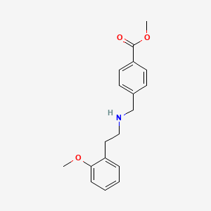 molecular formula C18H21NO3 B1279489 Methyl 4-(((2-methoxyphenethyl)amino)methyl)benzoate CAS No. 329774-40-5
