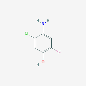molecular formula C6H5ClFNO B1279493 4-Amino-5-chloro-2-fluorophenol CAS No. 847872-10-0