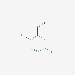 molecular formula C8H6BrF B1279495 1-溴-2-乙烯基-4-氟苯 CAS No. 828267-47-6
