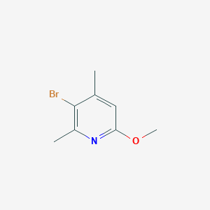 molecular formula C8H10BrNO B1279496 3-Bromo-6-methoxy-2,4-dimethylpyridine CAS No. 819069-57-3