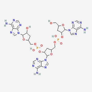 molecular formula C30H37N15O13P2 B12795010 Cordycepin, cordycepin, cordycepin CAS No. 76885-99-9