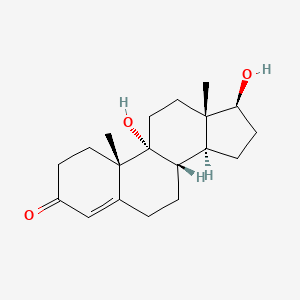 molecular formula C19H28O3 B12795033 (17|A)-9,17-dihydroxyandrost-4-en-3-one CAS No. 18841-73-1