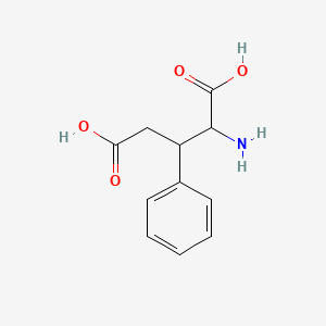 molecular formula C11H13NO4 B12795132 3-Phenylglutamic acid CAS No. 36727-89-6