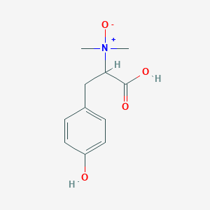 molecular formula C11H15NO4 B12795136 N,N-dimethyl-L-tyrosineN-oxide 