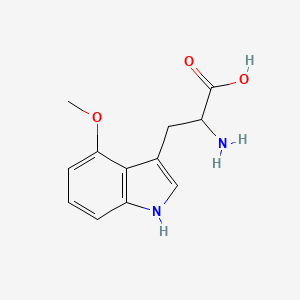 molecular formula C12H14N2O3 B1279515 2-amino-3-(4-methoxy-1H-indol-3-yl)propanoic Acid CAS No. 199540-73-3