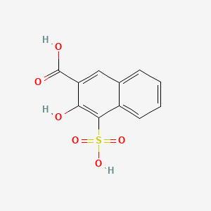 molecular formula C11H8O6S B12795190 3-Hydroxy-4-sulfo-2-naphthoic acid CAS No. 6313-95-7