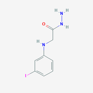 molecular formula C8H10IN3O B12795199 2-(3-Iodoanilino)acetohydrazide CAS No. 2371-34-8