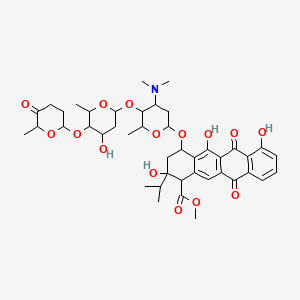 molecular formula C43H55NO15 B12795208 13-Methylaclacinomycin A CAS No. 78776-19-9