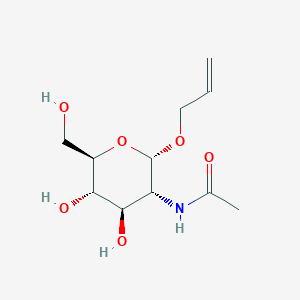 molecular formula C11H19NO6 B1279521 烯丙基 2-乙酰氨基-2-脱氧-α-D-吡喃葡萄糖苷 CAS No. 54400-75-8
