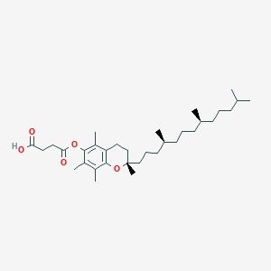 molecular formula C33H54O5 B12795221 alpha-Tocopherol succinate, DL- CAS No. 47801-19-4