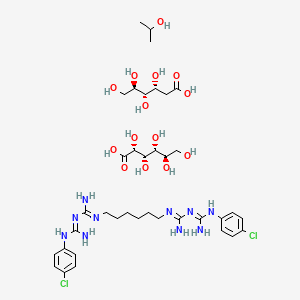 molecular formula C37H62Cl2N10O14 B12795274 Chloraprep CAS No. 74194-72-2