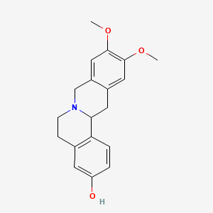molecular formula C19H21NO3 B12795308 (+)-10,11-Dimethoxy-3-hydroxyberbine CAS No. 93891-56-6
