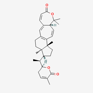molecular formula C30H38O4 B12795319 Lancilactone B CAS No. 218915-16-3