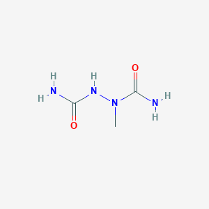 molecular formula C3H8N4O2 B12795339 1-Methylhydrazine-1,2-dicarboxamide CAS No. 4114-33-4