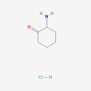 molecular formula C6H12ClNO B1279538 2-Aminocyclohexanone hydrochloride CAS No. 6946-05-0