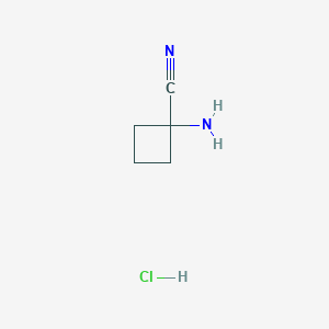 molecular formula C5H9ClN2 B1279540 1-Aminocyclobutanecarbonitrile hydrochloride CAS No. 845821-84-3