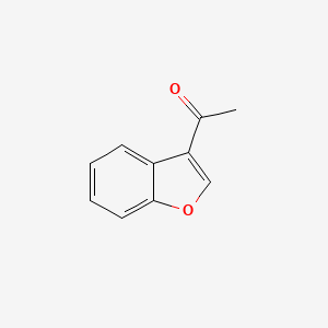 molecular formula C10H8O2 B1279542 3-乙酰基苯并[b]呋喃 CAS No. 66611-15-2