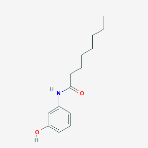 molecular formula C14H21NO2 B12795437 N-(3-hydroxyphenyl)octanamide CAS No. 28122-53-4