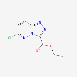 molecular formula C8H7ClN4O2 B1279545 Ethyl 6-chloro-[1,2,4]triazolo[4,3-b]pyridazine-3-carboxylate CAS No. 75680-93-2