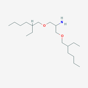 molecular formula C19H41NO2 B12795453 1,3-Bis(2-ethylhexoxy)propan-2-amine CAS No. 6298-40-4