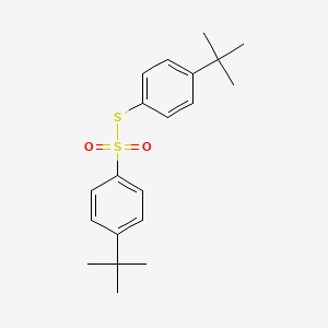 molecular formula C20H26O2S2 B12795503 S-(4-tert-Butylphenyl) 4-tert-butylbenzenesulfonothioate CAS No. 31197-50-9