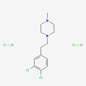 molecular formula C13H18Cl2N2 B1279554 1-[2-(3,4-dichlorophenyl)ethyl]-4-methylpiperazine;dihydrochloride CAS No. 150208-28-9