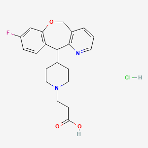 molecular formula C21H22ClFN2O3 B12795542 HSR-609 monohydrochloride CAS No. 153250-07-8