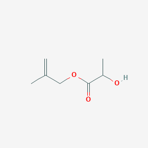 molecular formula C7H12O3 B12795594 2-Methylprop-2-enyl 2-hydroxypropanoate CAS No. 69028-44-0