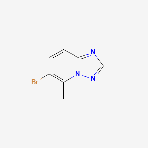 molecular formula C7H6BrN3 B1279563 6-Bromo-5-methyl[1,2,4]triazolo[1,5-a]pyridine CAS No. 746668-59-7