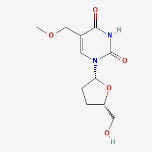 molecular formula C11H16N2O5 B12795695 2',3'-Dideoxy-5-methoxymethyluridine CAS No. 133697-42-4