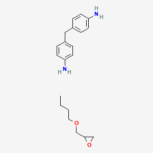 molecular formula C13H14N2.C7H14O2<br>C20H28N2O2 B12795702 Einecs 272-470-7 CAS No. 68855-22-1