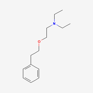 molecular formula C14H23NO B12795745 Triethylamine, 2-(phenethyloxy)- CAS No. 27021-42-7