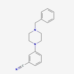 molecular formula C18H19N3 B1279578 3-(4-Benzylpiperazin-1-yl)benzonitrile CAS No. 247118-08-7